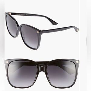 Gucci 57mm Gradient Square Sunglasses